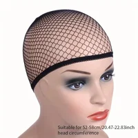 Filets à cheveux élastiques extensibles de haute qualité, bonnets de perruque en maille à extrémités ouvertes pour la coiffure, 5 pièces/GT 6