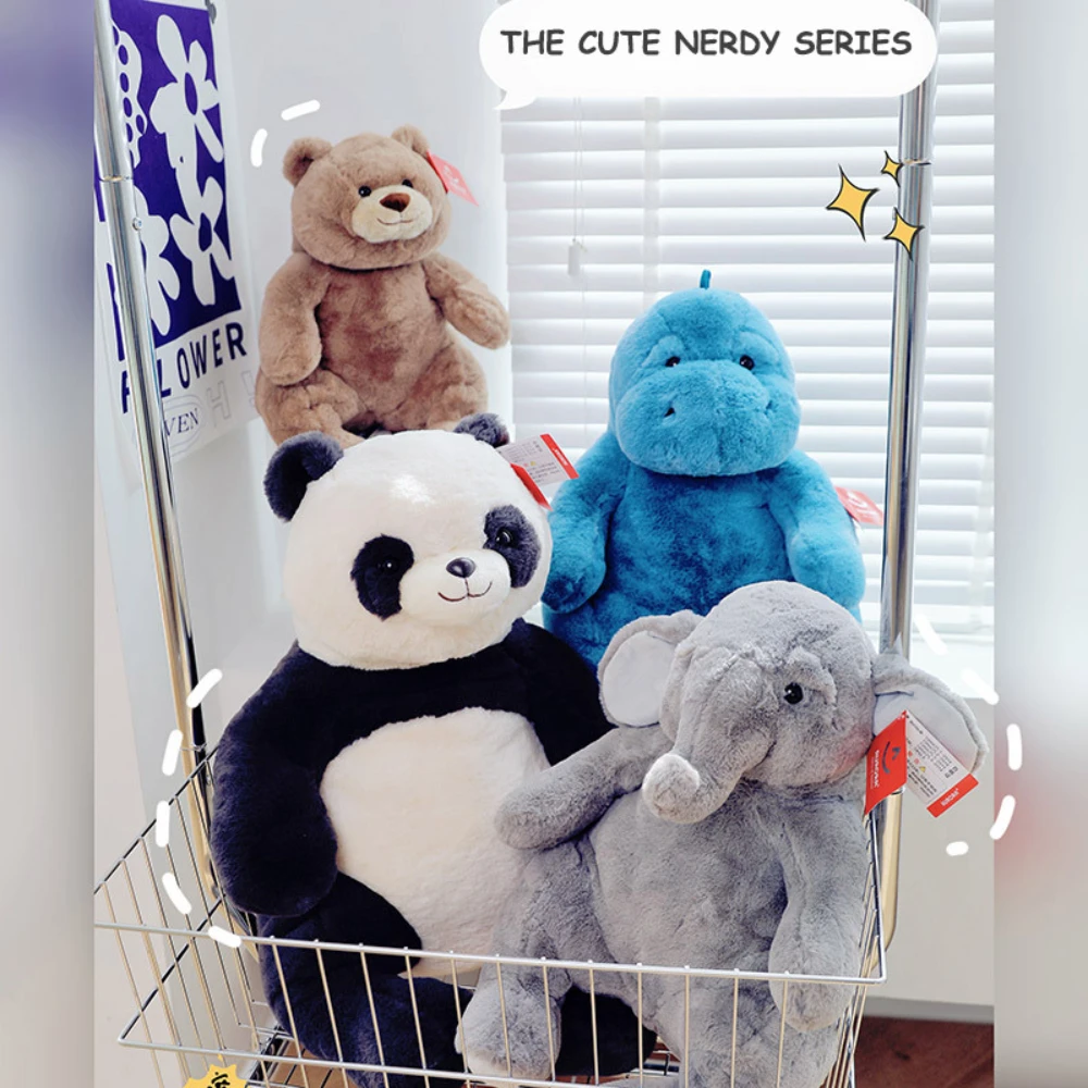 

Детская подушка-панда, динозавр, удобный спутник, Спящая кукла, тусклый коричневый медведь, супермягкая плюшевая кукла, мягкие игрушки-животные