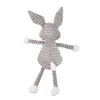 Cute Rabbit Plush Gray Small Dog Toy Puppy Cartoon Animal Pet Squeak Toy 4
