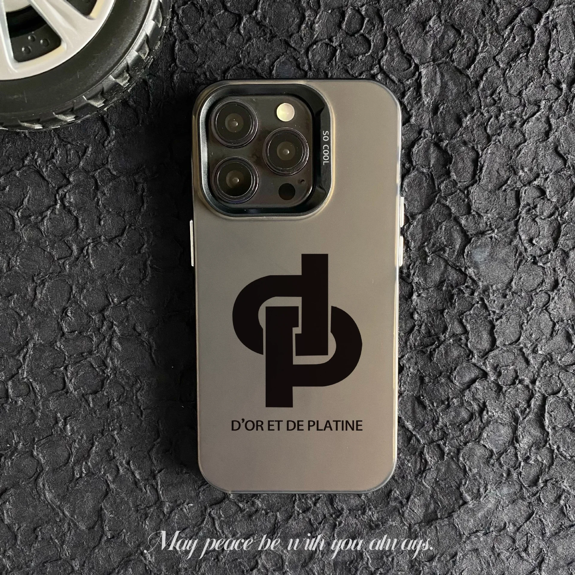 Sleek Matte Anti-Fall Phone Case with Hot Jul Rapper Logo Design