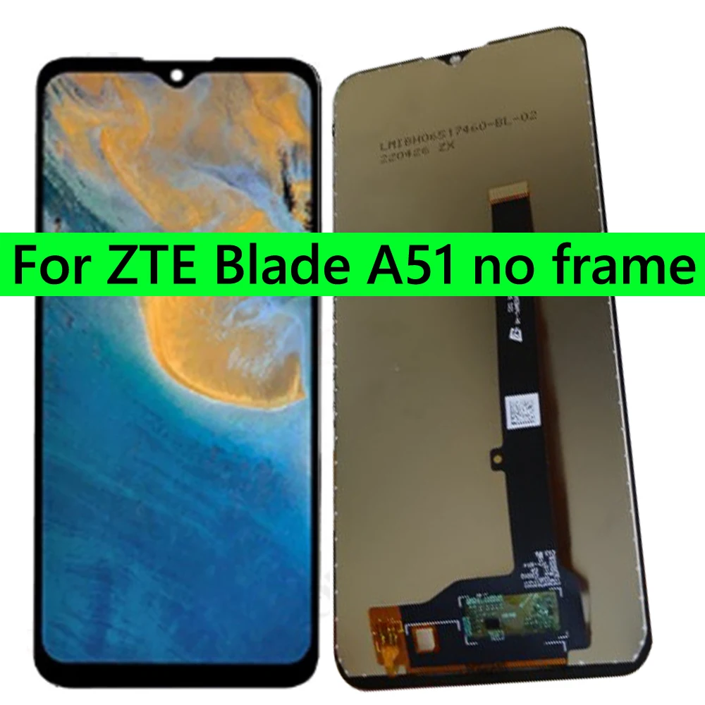 Panel For ZTE Blade A51 A71 A7030 LCD Screen Display Touch Panel Digitizer Frame Complete 100% TEST NEW lcd display screen