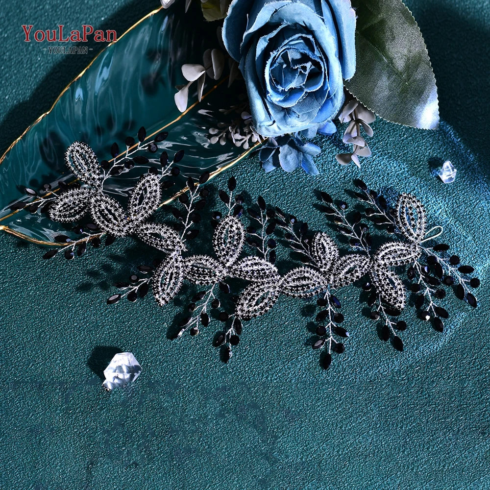TOPQUEEN Multi Colored Hair Accessories Bridal Rhinestones