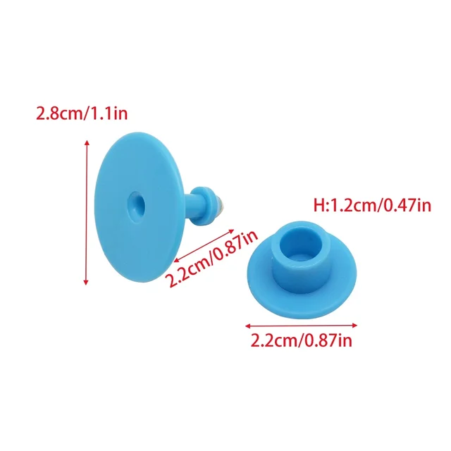 100Pcs Wordless Label Anti-shedding Round Swine Sheep Ear Label Sheep Sows Ear Tag Farm Animal Identification Plate Rearing Tool 4