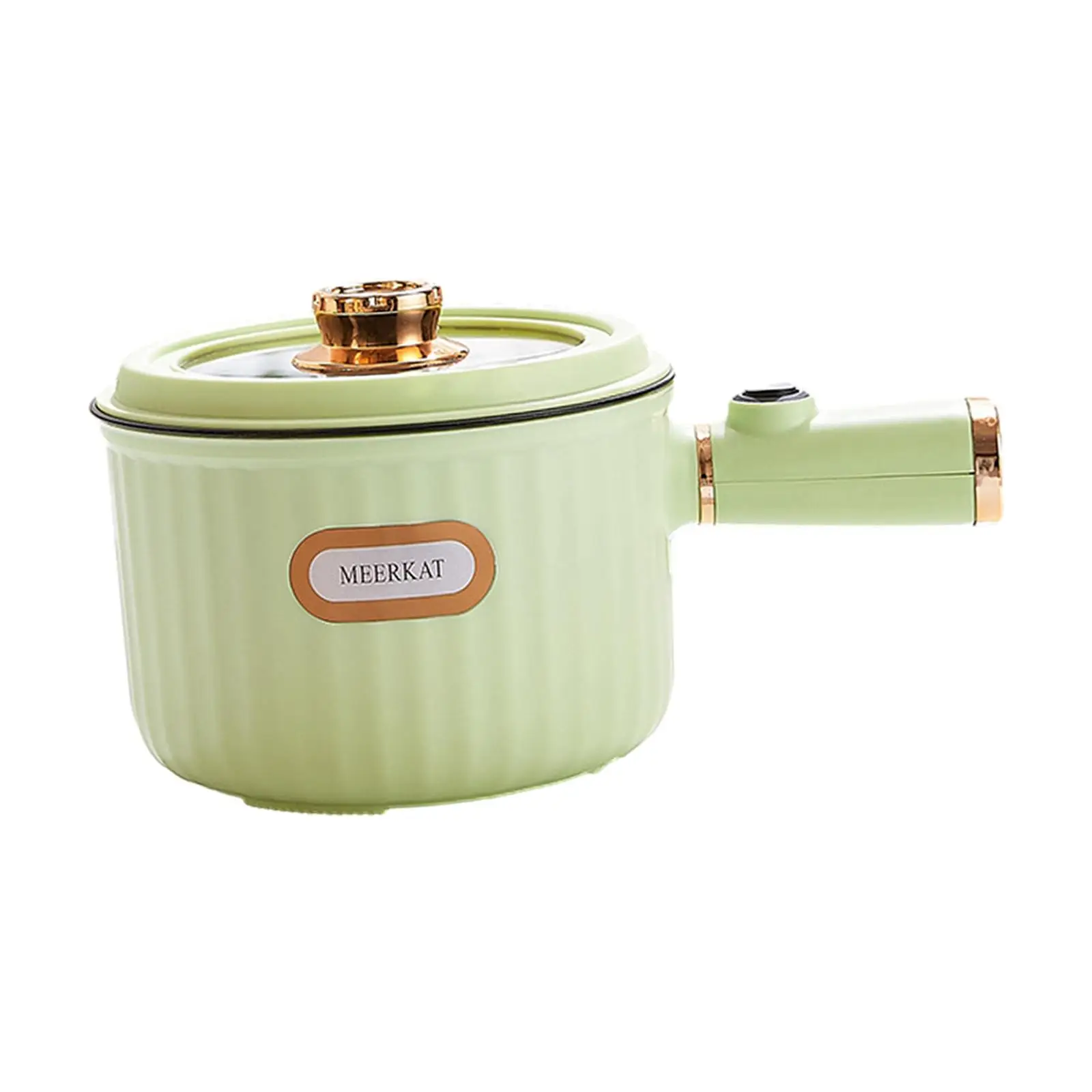 Electric Pots Nonstick Portable Multifunctional Dry 2 Gear 1.6L Electric Rice Cooker for Fry Ramen Steak Soup Oatmeal 3