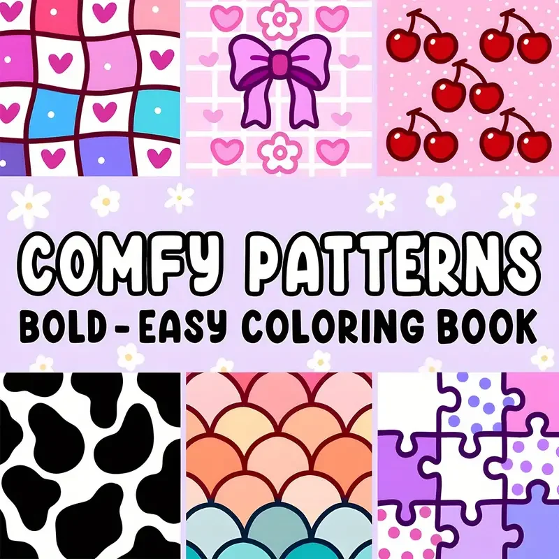 Hand-painted Essential Comfortable Pattern Coloring Book--Art, Painting, and Improving Understanding Suitable for Drawing 2
