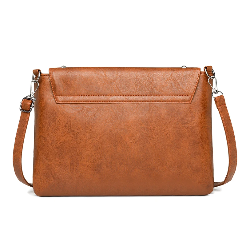 [Retro Handbag] Elegant Retro Style Handbag with Wrist Strap | Women's Bag, Solid Color Design