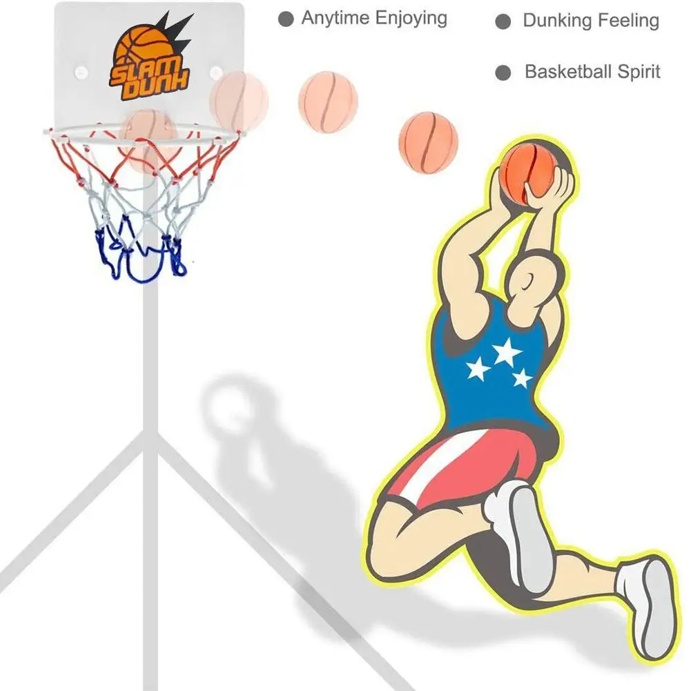 Indoor Basketball Hoop Sports Fan Backboards For Kids Boys Girls Door Room Suction Cup Basketball Hoop Mini With 2 Ball Toy basketball hoop