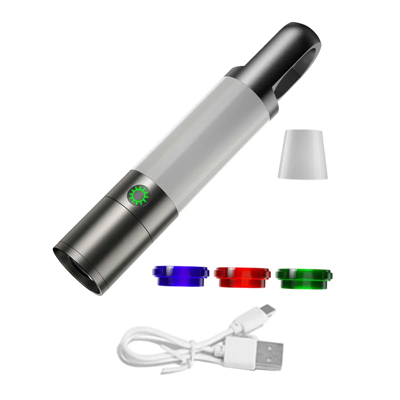 충전식 휴대용 LED 손전등, 내구성 램프 조절 가능, 줌 손전등, 달리기용 자동 수리, 등산 하이킹 워킹