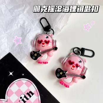 루피 포로로 귀여운 만화 펑크 록 루피 포로로 키체인 애니메이션 봉제 장난감, 여아용 장난감, 생일 선물