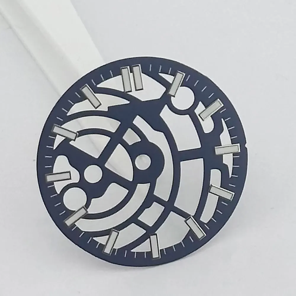 28.5mm Multicolor Luminous Skeleton Watch Dial