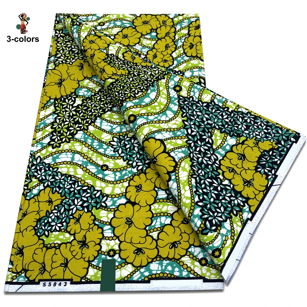 Wholesale Super Quality African Ankara Wax Fabric New 100% Cotton Material Soft Fashion Pink Tissu Pagne Africa Prints 3