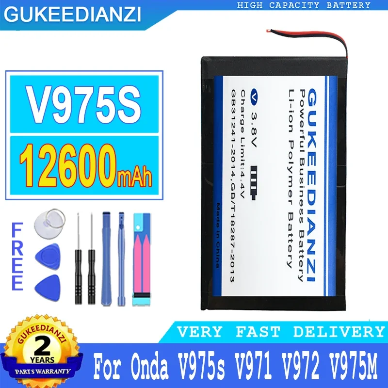 

V975S Batteries 12600mAh Rechargeable High Capacity Replacement Spare Battery For Onda V972 V971 V975M V975S
