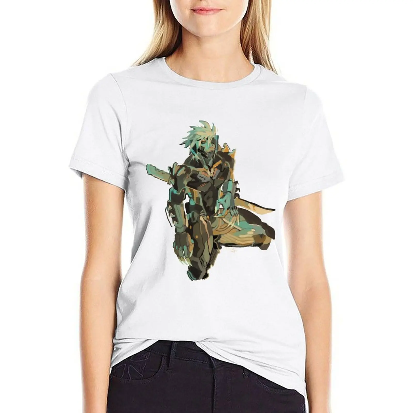 

Raiden (MGS) T-shirt funny hippie clothes tops for Women