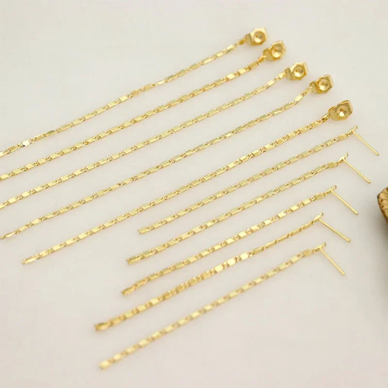 Cosplay Anime Hanma Shuji Earrings Fashion Long Gold Chain Tassel Pendant Earrings Women Men anime cosplay props anime cosplay accessories