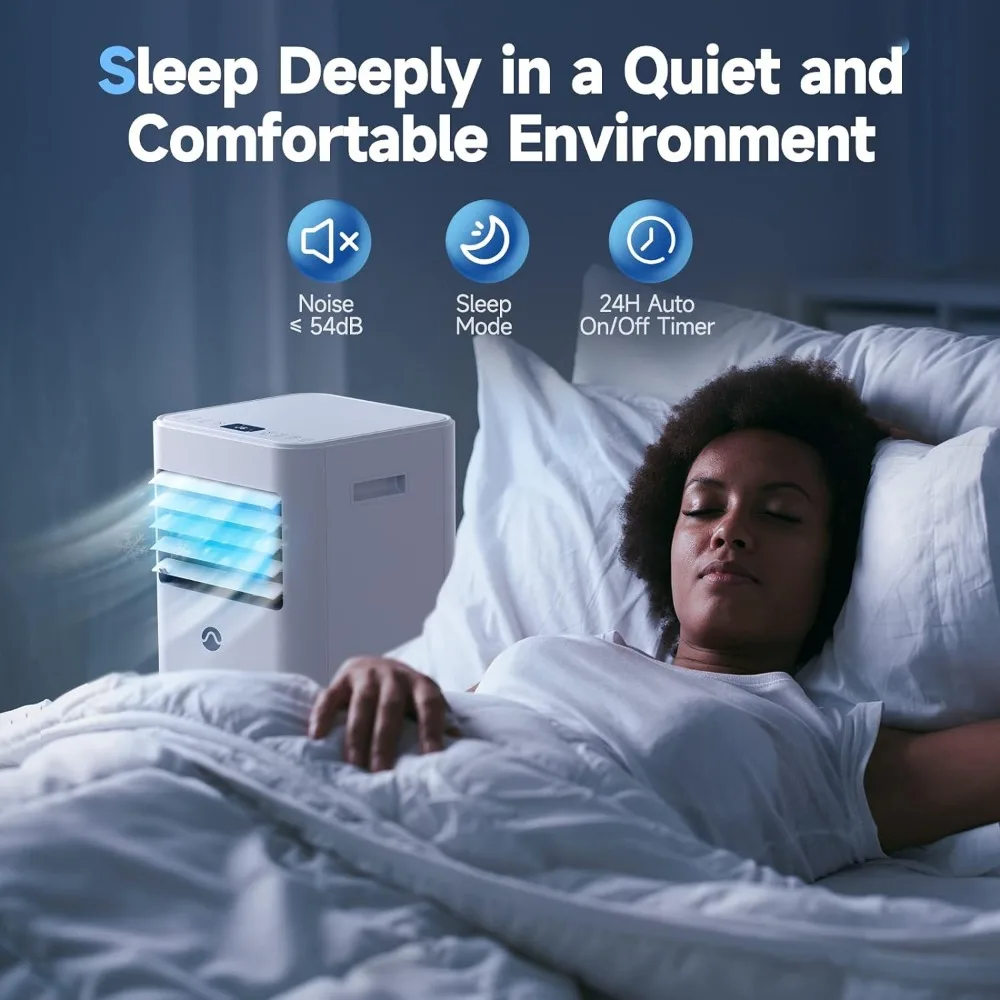 Portable Air Conditioners, 3-in-1 AC Unit, Dehumidifier & Fan with Digital Display, Remote Control, Window Installation Kit