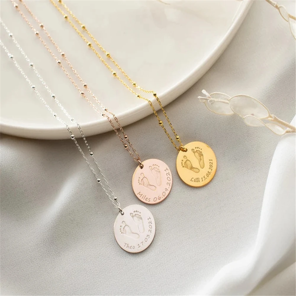 Custom Baby Footprint Jewelry Baby Fingerprint Jewellery 2025