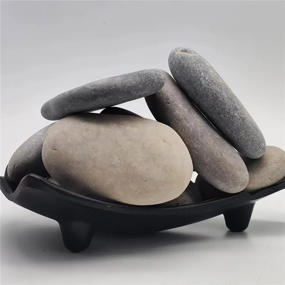 2-12cm Stone Flat Smooth Pebbles Art Painting River Rocks Natural Stones For Hand Crafts Tool DIY Art Supplies Garden Decoration