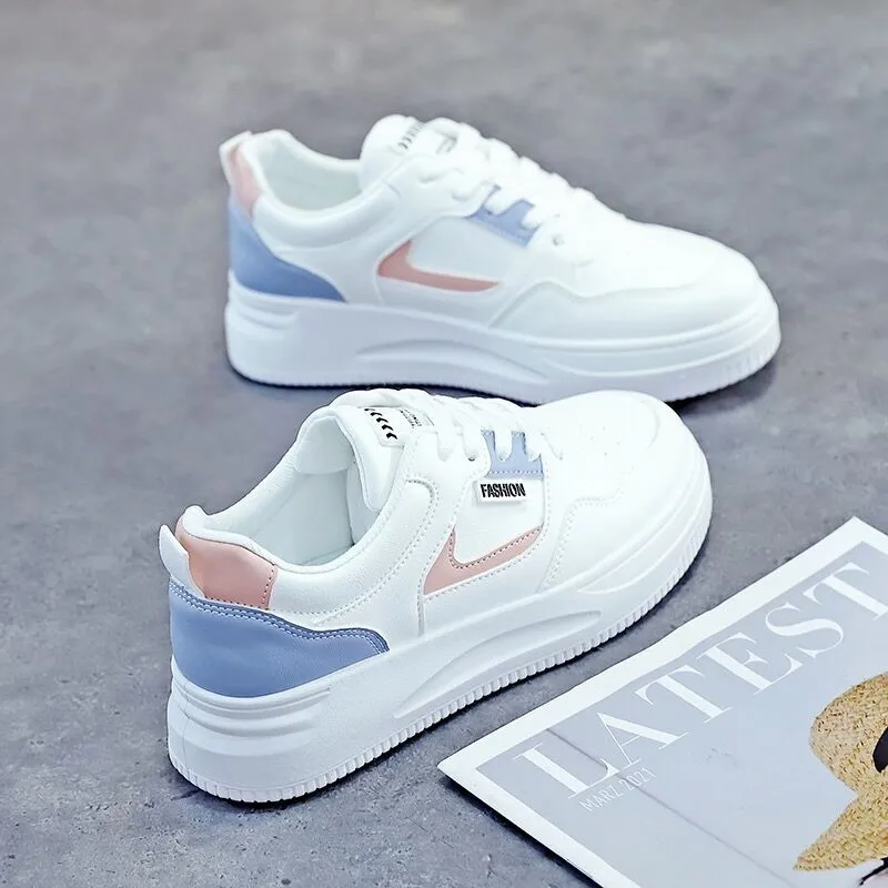 Women's Platform High Top Sneakers Casual Vulcanized Sport Shoes Fashion White Shoe for Woman Autumn Winter Flats Shoes women shoes