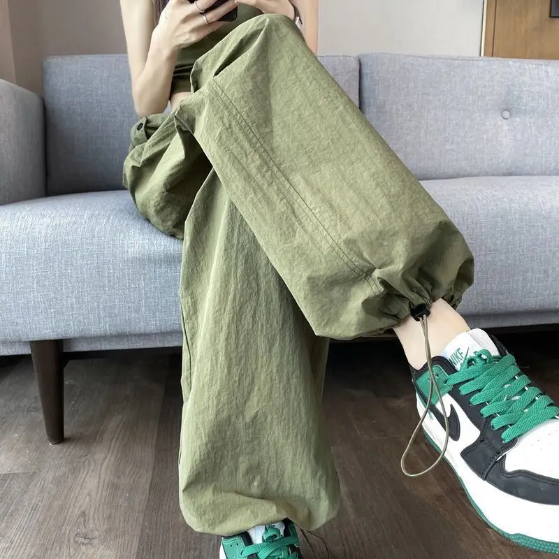 American Work Pants Women's Summer Thin Style New Quick Drying Casual Fashion Ice Silk Sunscreen Sports Pants 6