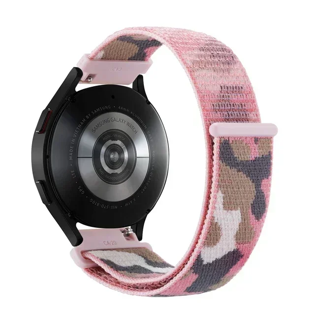 Breathable 20mm Nylon Loop Smart Watch Wristband