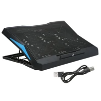 Under 17inch Laptop Cooling Pad with 6 Fans,6 Height Adjustable Stand,Laptop Cooler With Mobile Phone holder - Image 2