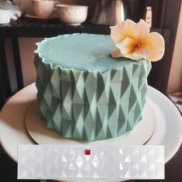 Moule à gâteau en plastique 3D, ustensile de cuisson, modèle de bord de gâteau  pour la cuisine - AliExpress