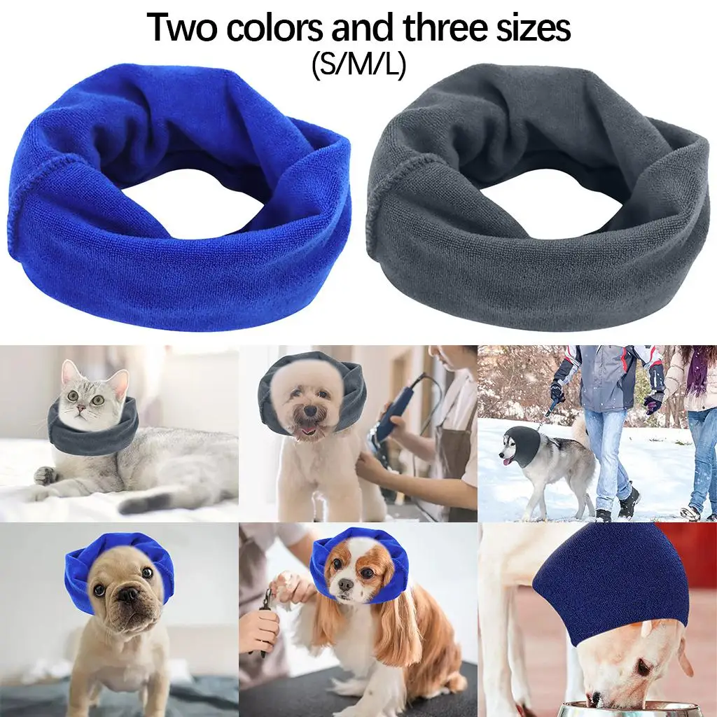 Snood Headband Cute Dog Costume Comfort Dog Ear Wrap Dog Ears Cover for Hearing