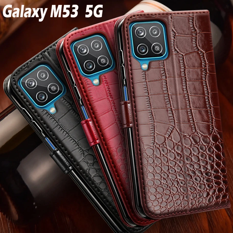Elegant Magnetic Flip Leather Case for Samsung Galaxy M53 - Premium 6.7 5G Cover