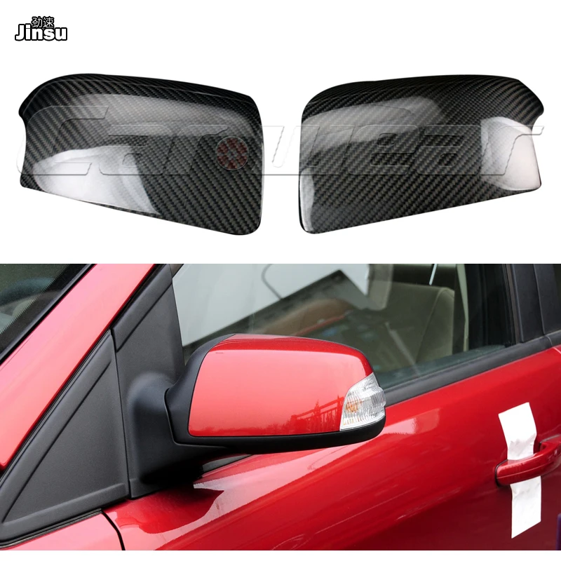 

Carbon Fiber Mirror Cover For Ford Focus 2007 2008 2009 2010 2011 2012 MK2 Car Accessories Side Rearview Sticker Caps 2Pcs