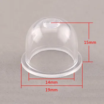 10 pz 19mm carburatore pezzi di ricambio Carb Primer lampadine tappo piccola pompa del carburante per motosega Blower Trimmer decespugliatore OD * ID * H = 19*14*15