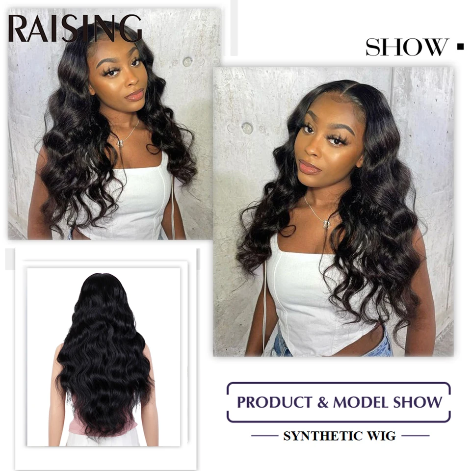 30 40 Inch Lace Front Wigs 13x6 Body Wave Black Lace Front Synthetic Wigs For Women Honey Blonde Colored Curly Wig Pre plucked