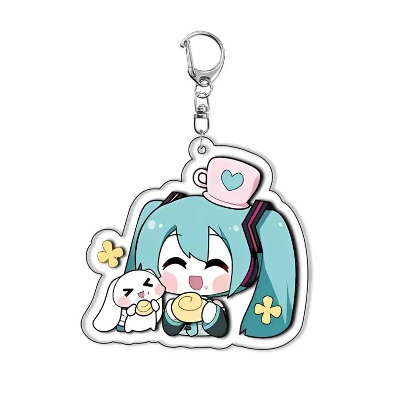 Adorable Hatsune Miku Anime Keychain - Cosplay Cartoon Accessory Gift