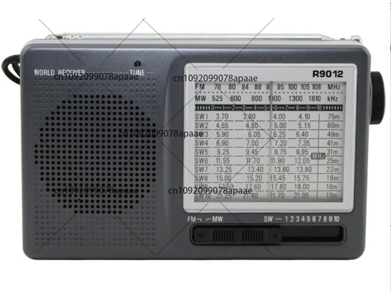 TECSUN R-9012 ブラウン ラジオ TECSUN R-9012 FM/AM/SW ラジオ 12 バンドポータブル受信機