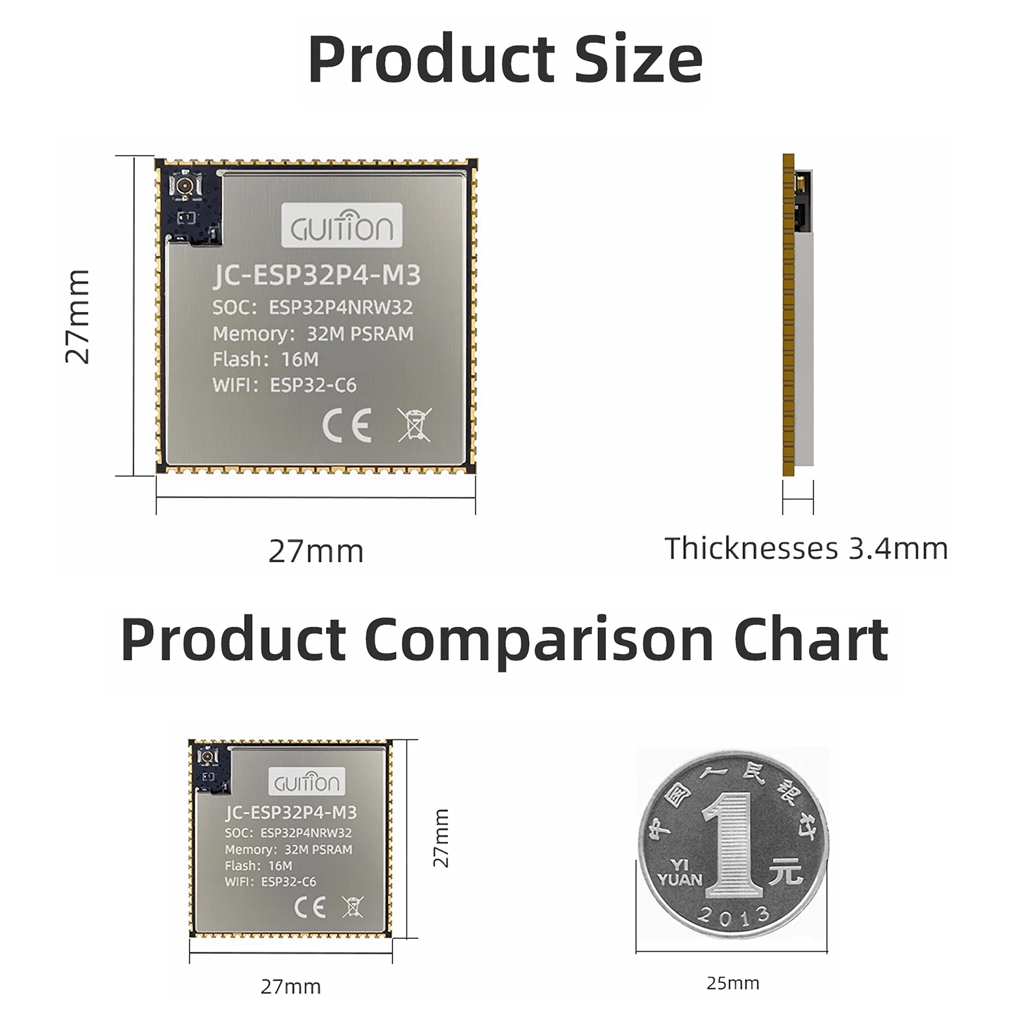 ESP32P4-M3 32M PSRAM 16MB �º��� ESP32-C6 WiFi 6 BT 5 BLE MIPI CSI 2���� �÷��� ����ھ� RISC-V ���μ��� ���� ����
