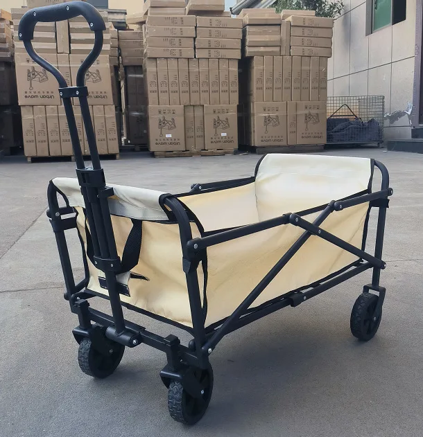 Foldable Trolley Outdoor Camping Cart Pull Rod Small Carts Multifunction Adjustable Handle Picnic Trolley Home Camping Trolleys