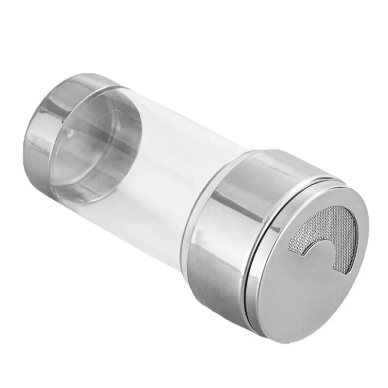 

Stainless steel dusting tank Sugar Dispenser with Lid Multi-Functional Pepper Shaker with Rotatable Lid for Kitchen Gadgets
