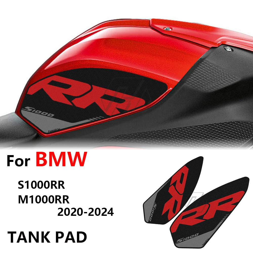 For BMW S1000RR 2020-2024 Tank Grip Traction Pad Side Tank Pad Protection Knee Grip Mat Tank Rubber Sticker