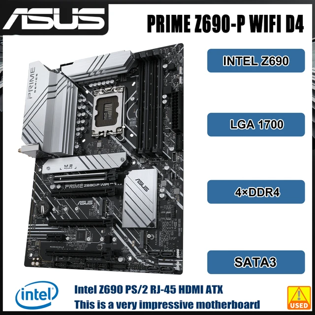 ASUS PRIME Z690-P WIFI D4 Intel Z690 LGA 1700 ATX