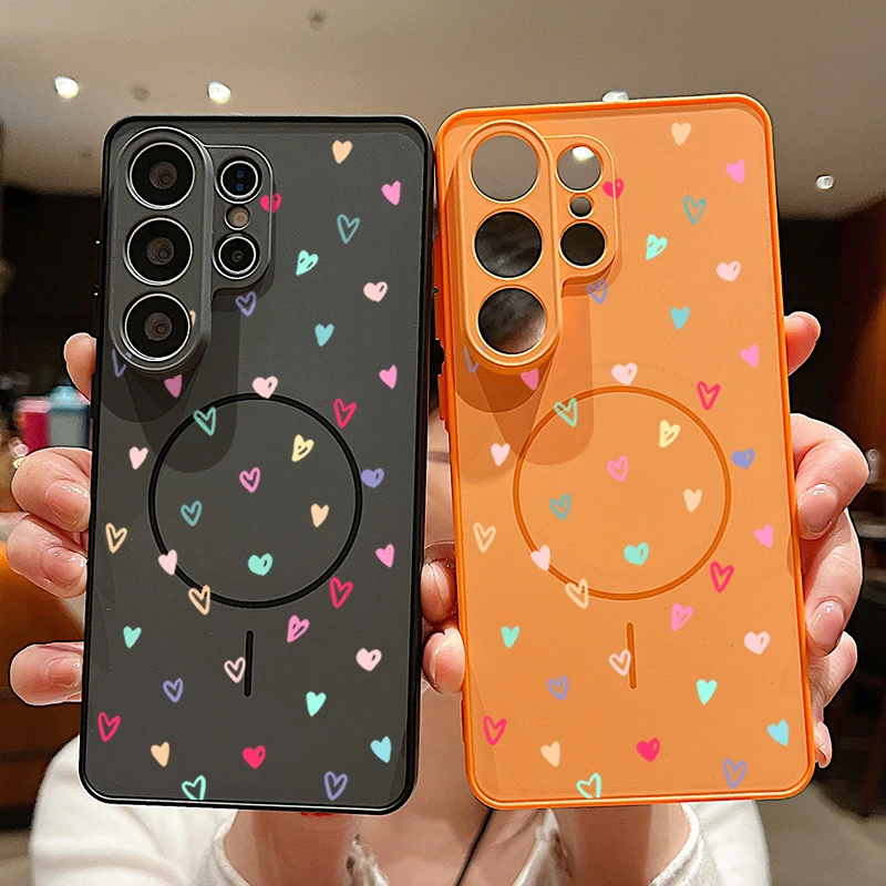 Vibrant Heart Magnetic Phone Case - Durable TPU & PC Cover