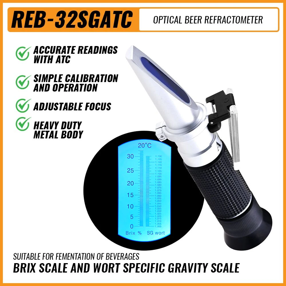 Traditional Beer Optical Refractometer Brix Scale and Wort Specific ...