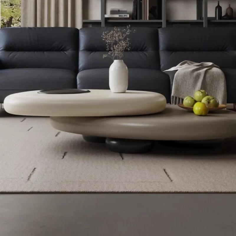 Tavolino da caffè con display irregolare Tavolino da caffè unico multifunzione estetico minimalista Mobili da salone italiani Glam Meuble De Salon - immagine 4