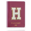 New Simple Fashion Passport Cover Name Pattern Slim Travel Passport Holder Wallet Gift PVC Waterproof Card Case Cover Unisex 2