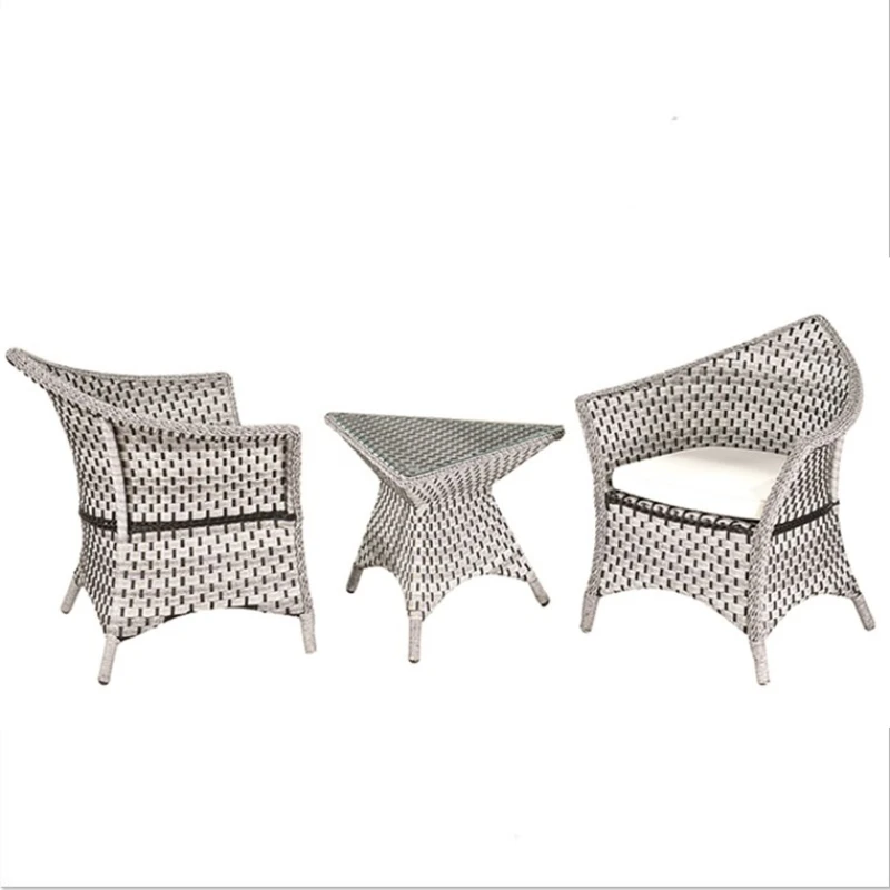 Modern style all weather rattan wicker salon chair coffee chair table garden patio outdoor furniture