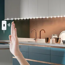 USB Strip Hand Sweep Waving ON OFF Sensor Light Motion LED Backlight TV Kitchen Not Waterproof 5V Lamp Under Cabinet Lights LED