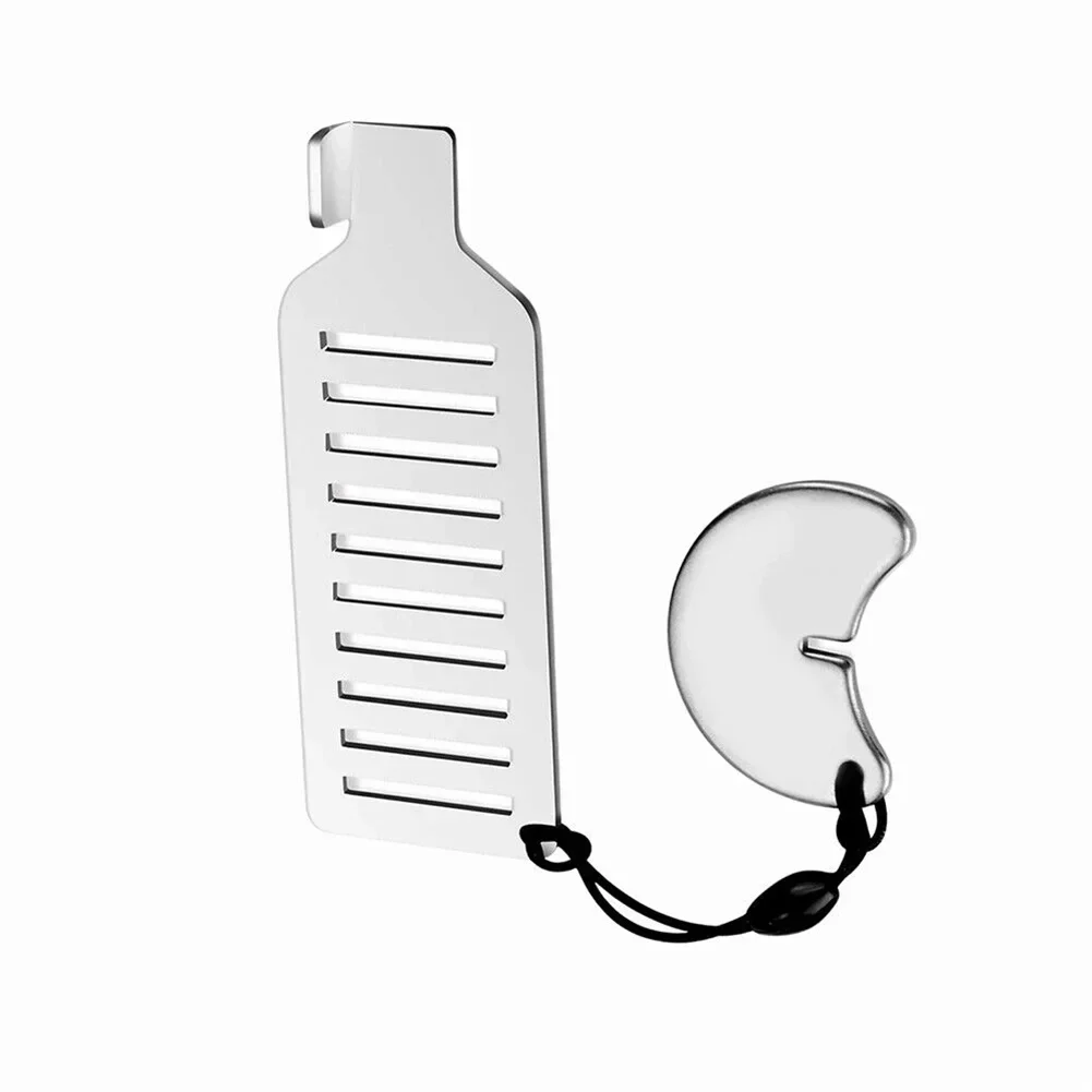 Door Blocker Safety Anti-theft Portable 8cm Stainless Steel for Home Privacy Hotel Travel Door Lock Stopper