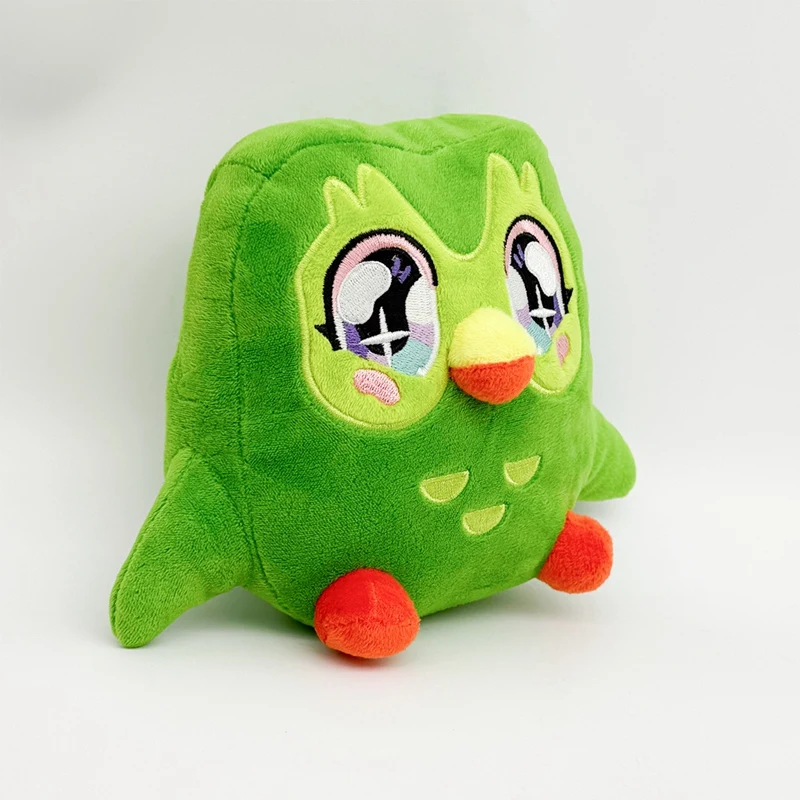 Kawaii Duolingo Eulen-Plüschtier Niedliche Cartoon Grüne Eule Plüschpuppe Lernbegleiter Belohnungspuppe Geburtstagsgeschenk Studentengeschenk – Detail 11