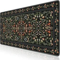Vintage Floral Botanical Desk Mat - Large Retro Workspace Accessory - 30x60cm (4)