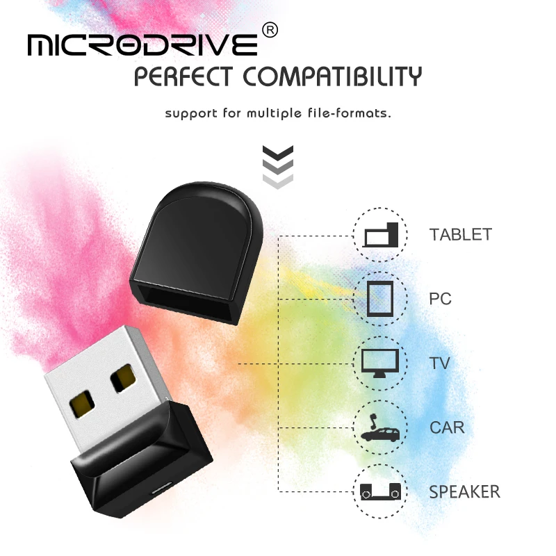 USB Flash Drive with Key Ring - High-Capacity Storage Solution