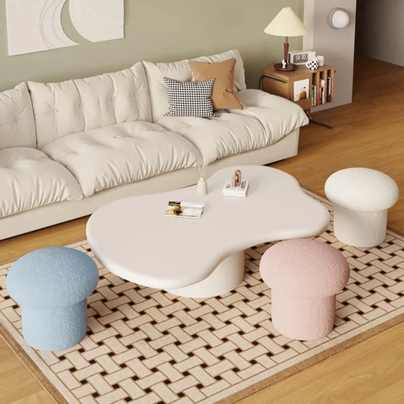 

Household Makeup Dining Wooden Hotel Dressers Relax Veet Foot Stool Mushroom Minimalist Muebles Salon Furniture