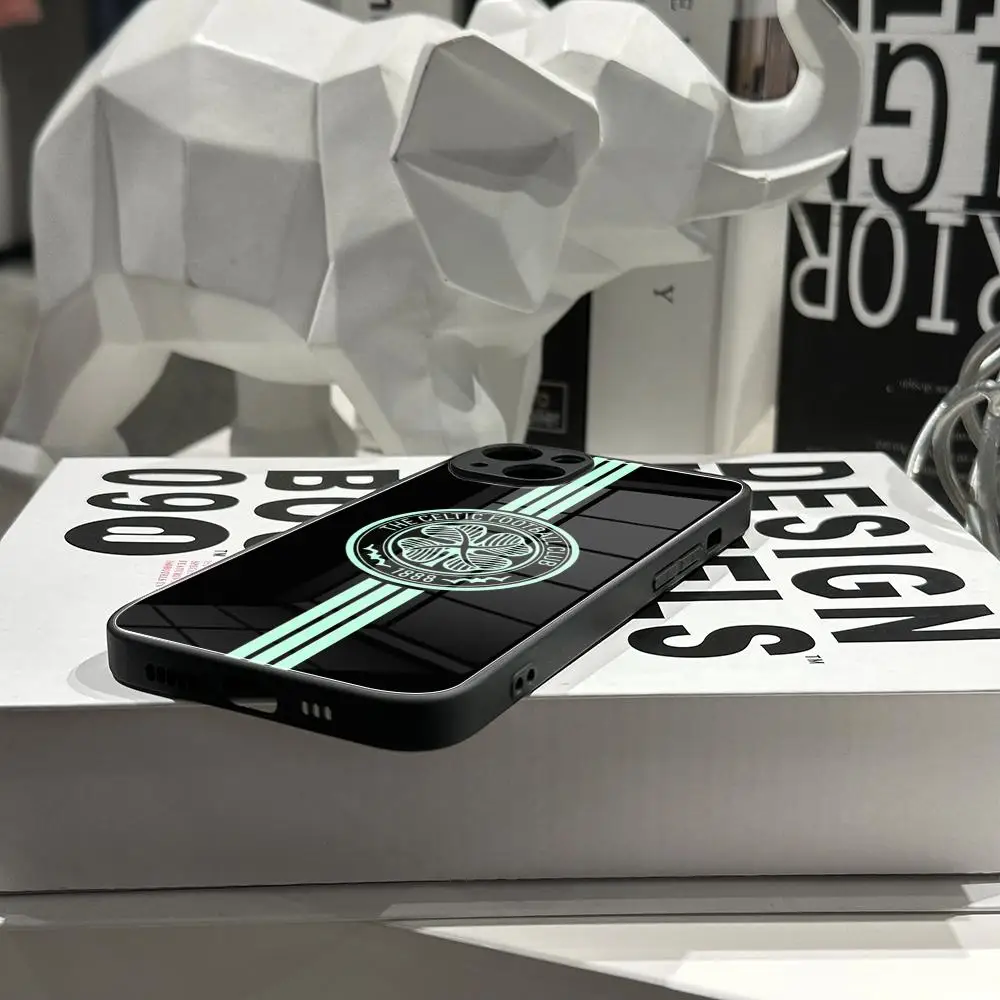 Celtic-Inspired Phone Case with Glass Cover